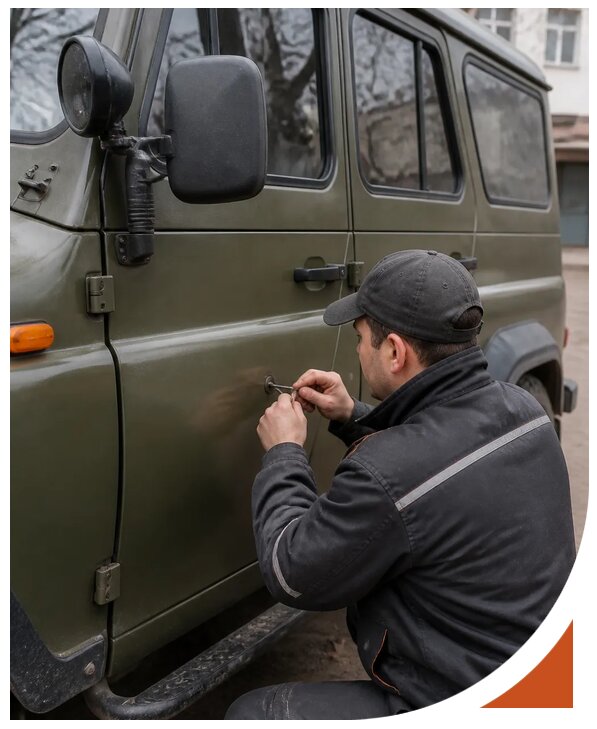 Профессиональное вскрытие автомобиля УАЗ без повреждений в Карталах